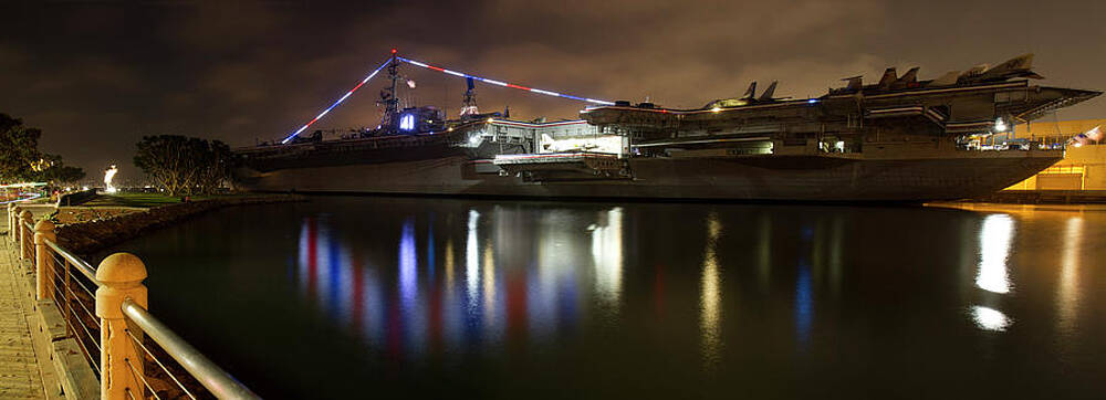 USS Midway at night by Nathan Rupert USS Midway at night by Nathan Rupert
