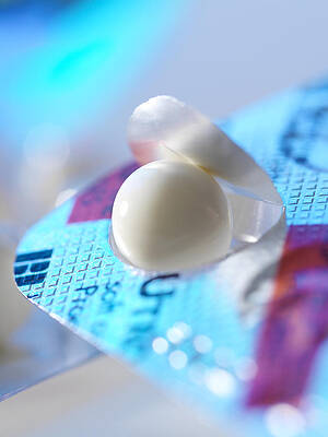 Wall Art - Photograph - Utrogestan Pill by Science Photo Library