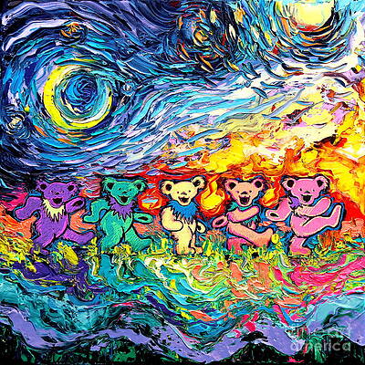 Grateful Dead Bears Paintings Fine Art America