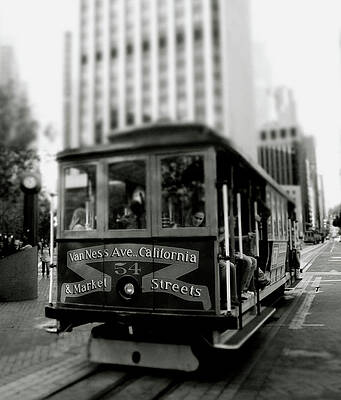 San Francisco Cable Car Romantic Anniversary Photograph Trolley Streetcar pp109 Wedding Gift Personalized Print