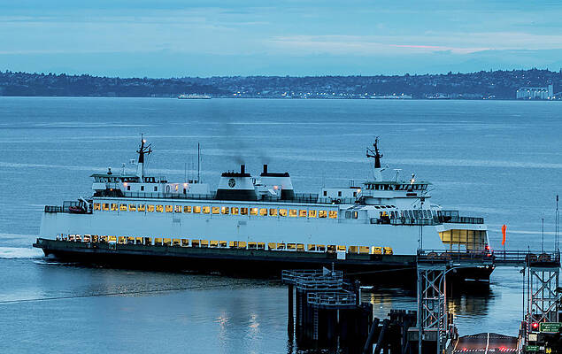 Wall Art - Photograph - Vashon Island Ferry by E Faithe Lester