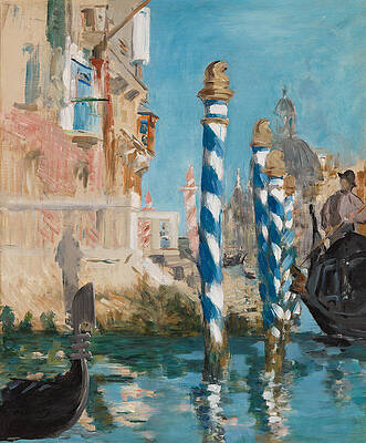 View in Venice. The Grand Canal Print by Edouard Manet