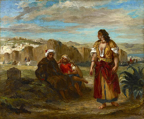 View of Tangier Print by Eugene Delacroix