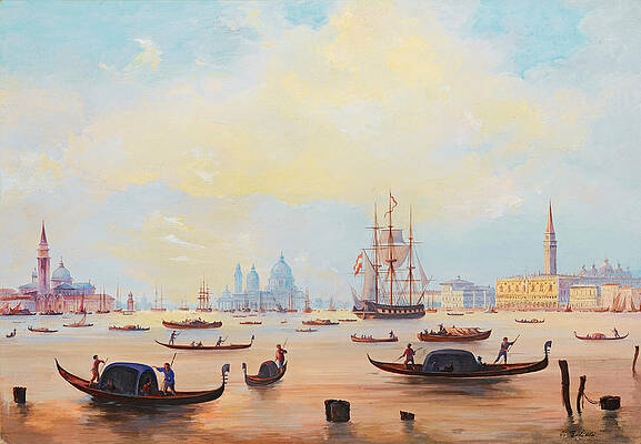 View of Venice Print by Carlo Bossoli
