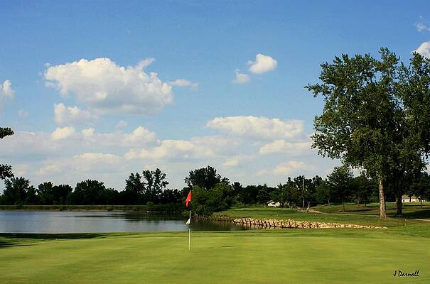 Village Greens Hole 16 by Jim  Darnall