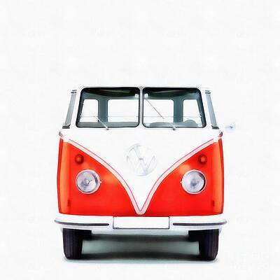 Volkswagen Bus Paintings Fine Art America