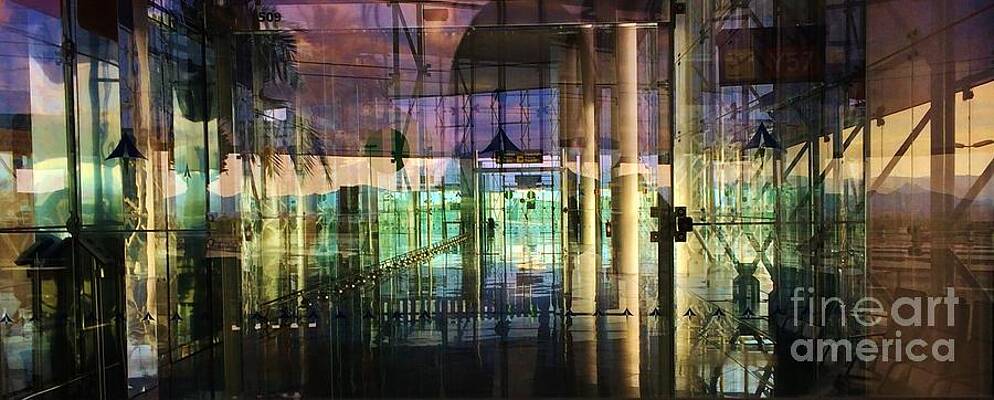 Waiting Room Abstract Airport Barcelona Photograph By C Lythgo