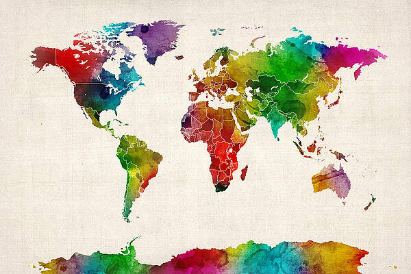World Map Art Fine Art America World Map Art Fine Art America