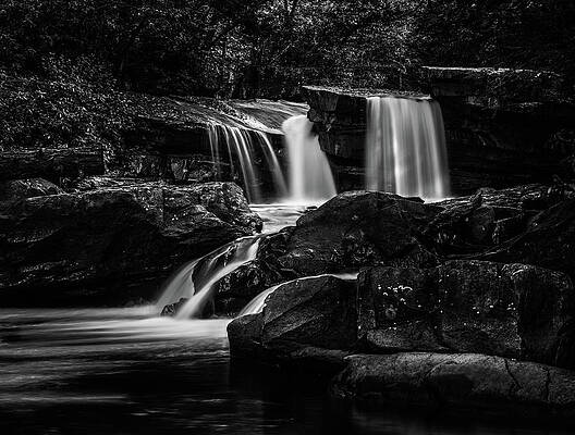 Wall Art - Photograph - Waterfall on Deckers Creek near Masontown WV by Steven Heap