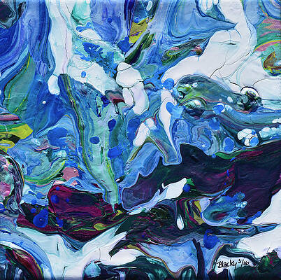 Wall Art - Painting - When Dreams Evaporate by Donna Blackhall