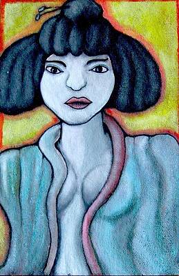 Female Lady with saggy tits Painting by Danny Hennesy - Fine Art