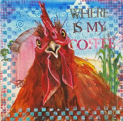 Funny Chicken Paintings Page 2 Of 6 Pixels