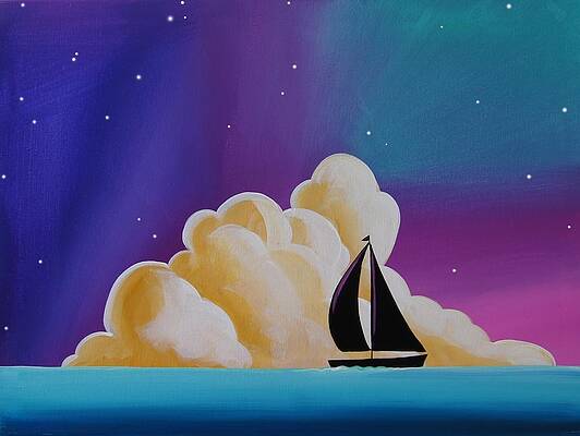 Wall Art - Painting - Whispers At Sea by Cindy Thornton