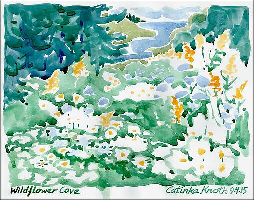 wildflower daisies coastal floral landscape by Catinka Knoth wildflower daisies coastal floral landscape by Catinka Knoth