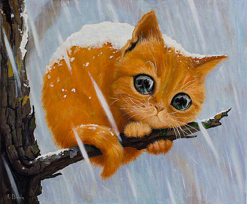 Raining Cats Paintings Pixels