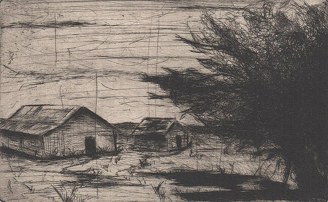 Wall Art - Drawing - Windy City  by Erik Paul