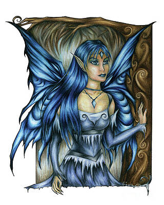 Winter Fairy Drawing by Kristin Aquariann Winter Fairy Drawing by Kristin Aquariann