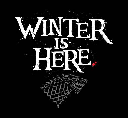 Wall Art - Digital Art - Winter is Here - Stark Sigil by Edward Draganski