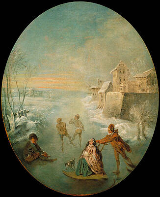 Winter Print by Jean-Baptiste Pater