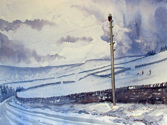 Wall Art - Painting - Winter Walkers by Glenn Marshall