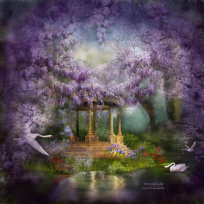 The Old Mission Wisteria Mixed Media by John Paul Stanley - Pixels