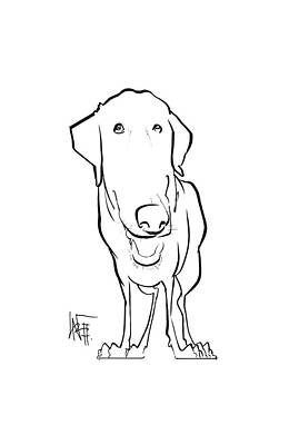 Cartoon Dog Drawings - Fine Art America