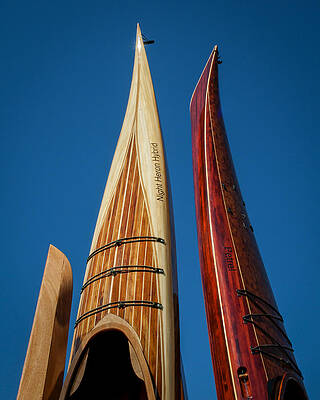  Photograph - Wooden Kayaks by Lauren Brice