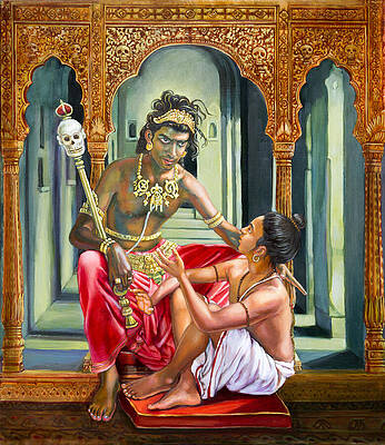Yamaraja answers the questions of Nachiketa by Dominique Amendola Yamaraja answers the questions of Nachiketa by Dominique Amendola
