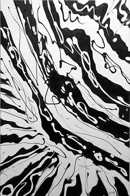 Wall Art - Painting - Zebra In Abstract I by Carole Sluski