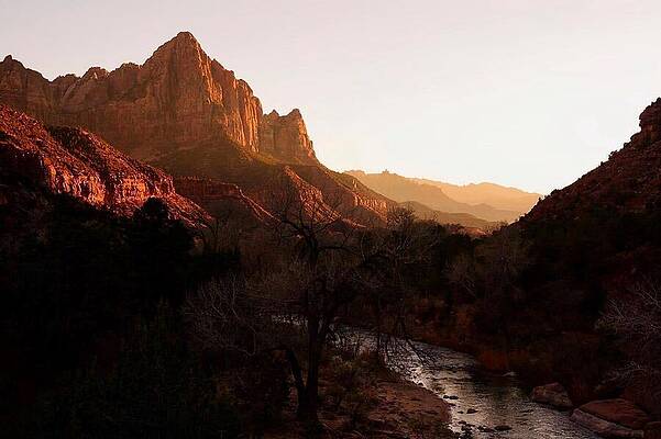 Wall Art - Photograph - Zion National Park Sunset by Del Mundo Imagery