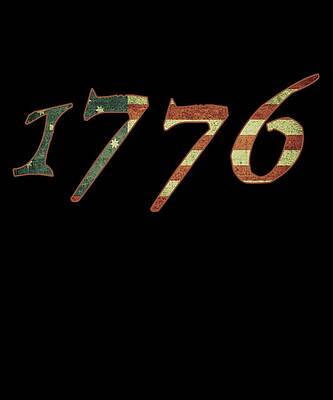 Wall Art - Digital Art - 1776 Declaration of Independence US Flag by Flippin Sweet Gear
