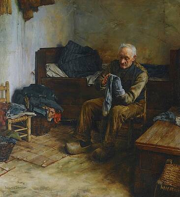 Wall Art - Painting - A Flemish Peasant by Walter Langley