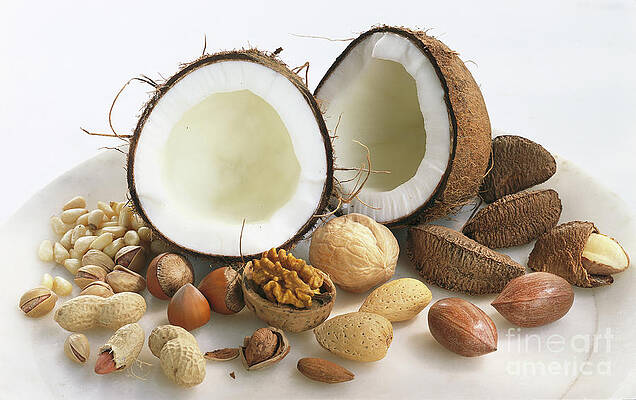 Wall Art - Photograph - Assorted Nuts #1 by Science Photo Library