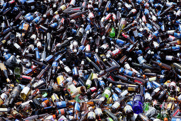 Brown glass bottles for recycling by Anthony Totah Brown glass bottles for recycling by Anthony Totah