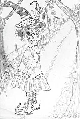 Wall Art - Drawing - Don't Bother Me by M Crowell