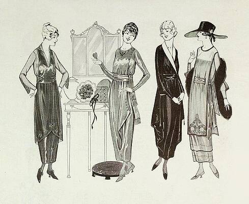Wall Art - Painting - Drapery Plays A Part In The Spring Fashions by Anonymous