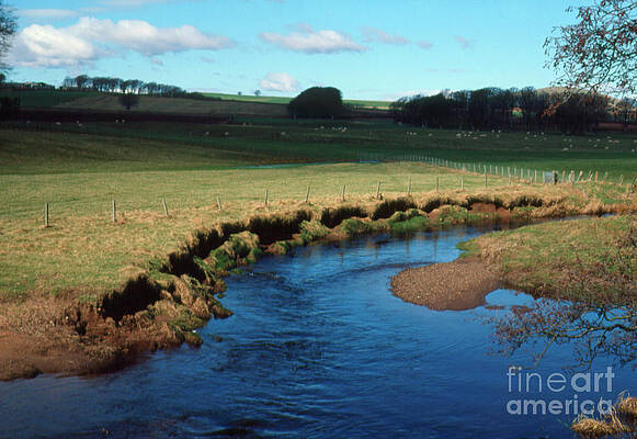 Wall Art - Photograph - Erosion Of Riverbank Caused By Flooding. #1 by Science Photo Library