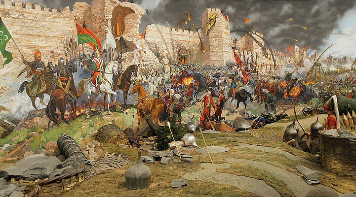 Wall Art - Photograph - Final assault and the fall of Constantinople in 1453 #1 by Steve Estvanik
