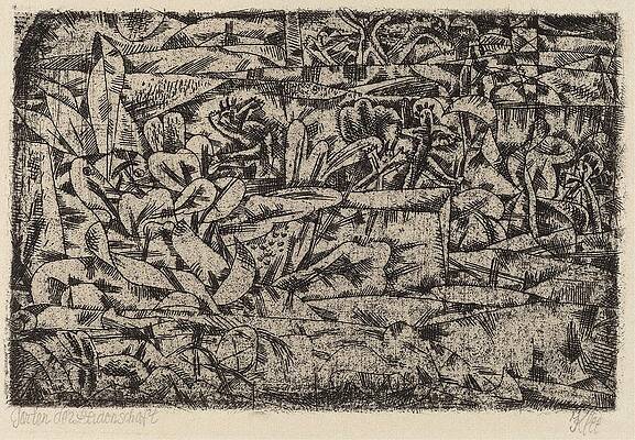 Wall Art - Painting - Garden Of Passion by Paul Klee