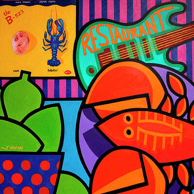 Wall Art - Digital Art - Homage To Rock Lobster #1 by John Nolan