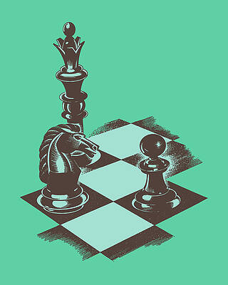 On A Chessboard Drawing by Edward Steed - Fine Art America