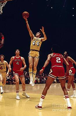 Jerry West 44  Mr. Clutch  Canvas Print for Sale by HazlettTLH