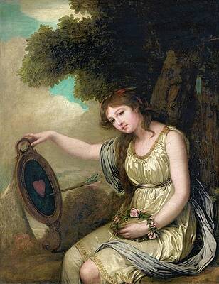 Wall Art - Painting - Jeune Fille Assise by Jean-baptiste Greuze
