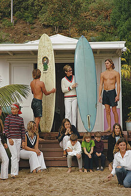  Photograph - Laguna Beach Surfers #1 by Slim Aarons