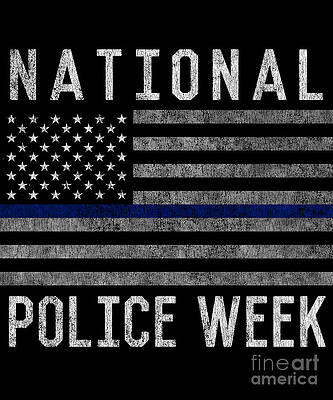 Wall Art - Digital Art - National Police Week #1 by Flippin Sweet Gear