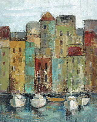 Wall Art - Painting - Old Town Port I #1 by Silvia Vassileva