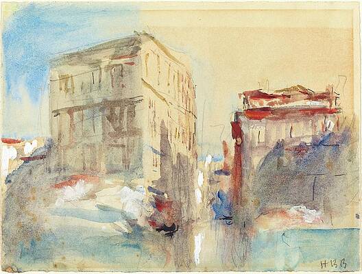Wall Art - Painting - Palaces On The Grand Canal In Venice by Hercules Brabazon Brabazon