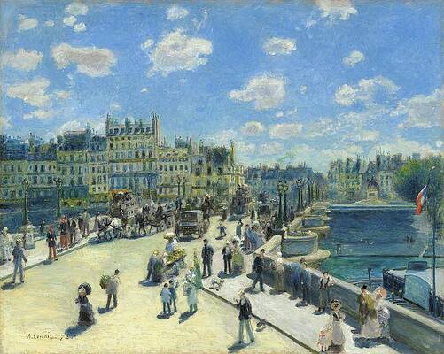 Wall Art - Painting - Pont Neuf, Paris by Pierre-auguste Renoir
