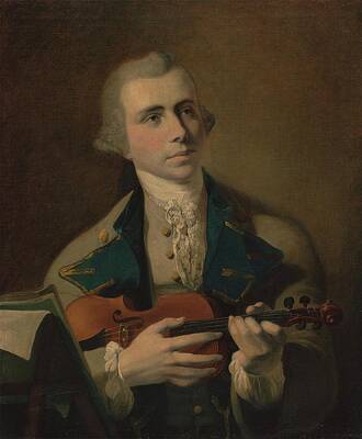 Wall Art - Painting - Portrait Of A Man, Probably A Self-portrait by Hugh Barron