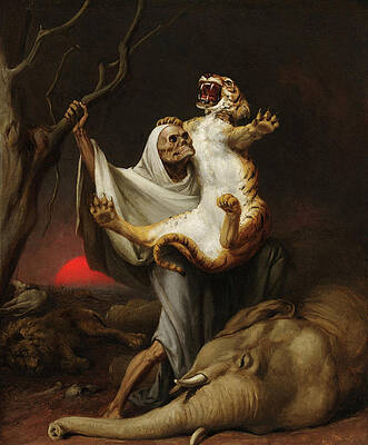 Wall Art - Painting - Power of Death by William Holbrook Beard